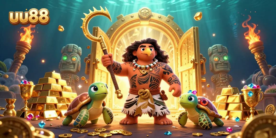 Experience thrilling gameplay at uu88 with vibrant 3D characters and rich treasure elements.