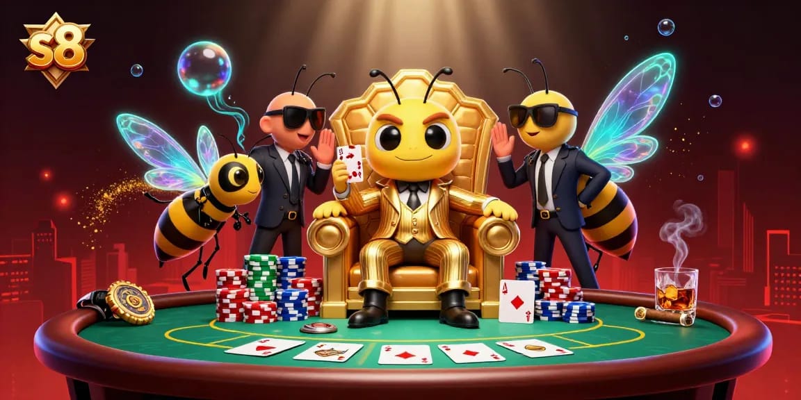 Experience the vibrant casino atmosphere in s8 as the bumblebee mob boss navigates poker strategy and intrigue.