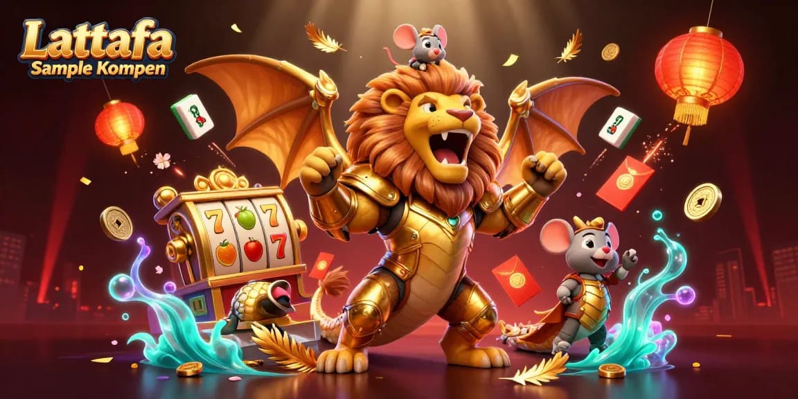 Activate your luck with Lattafa Sample Kopen in this vibrant 3D casino scene full of excitement.