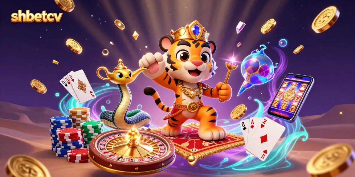 Experience thrilling gameplay at shbetcv with a vibrant 3D casino scene filled with enchanting characters and magical elements.