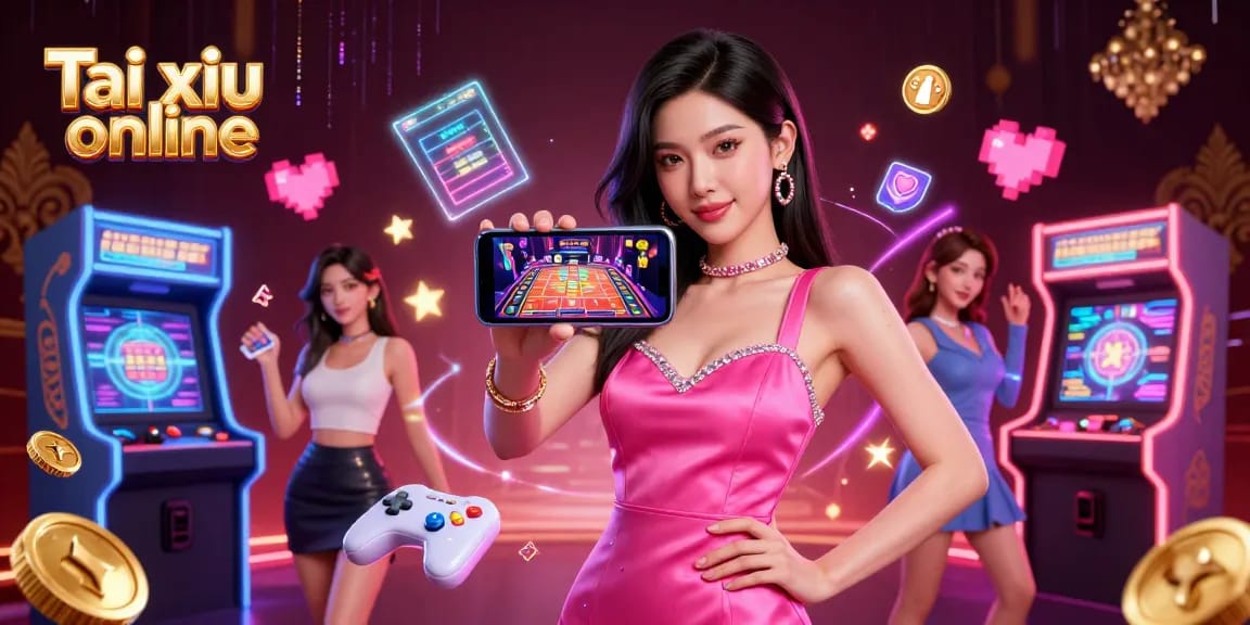 Experience thrilling Tai Xiu online with an engaging live dealer game featuring vibrant casino elements.