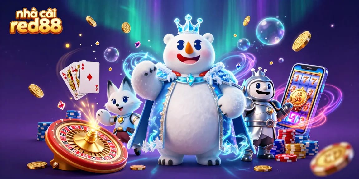 Engage with the thrilling world at nhà cái red88 with an exciting casino scene featuring dynamic game elements.