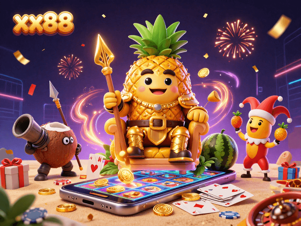 Experience the joy of xx88 gameplay with vibrant casino characters and exciting game elements.