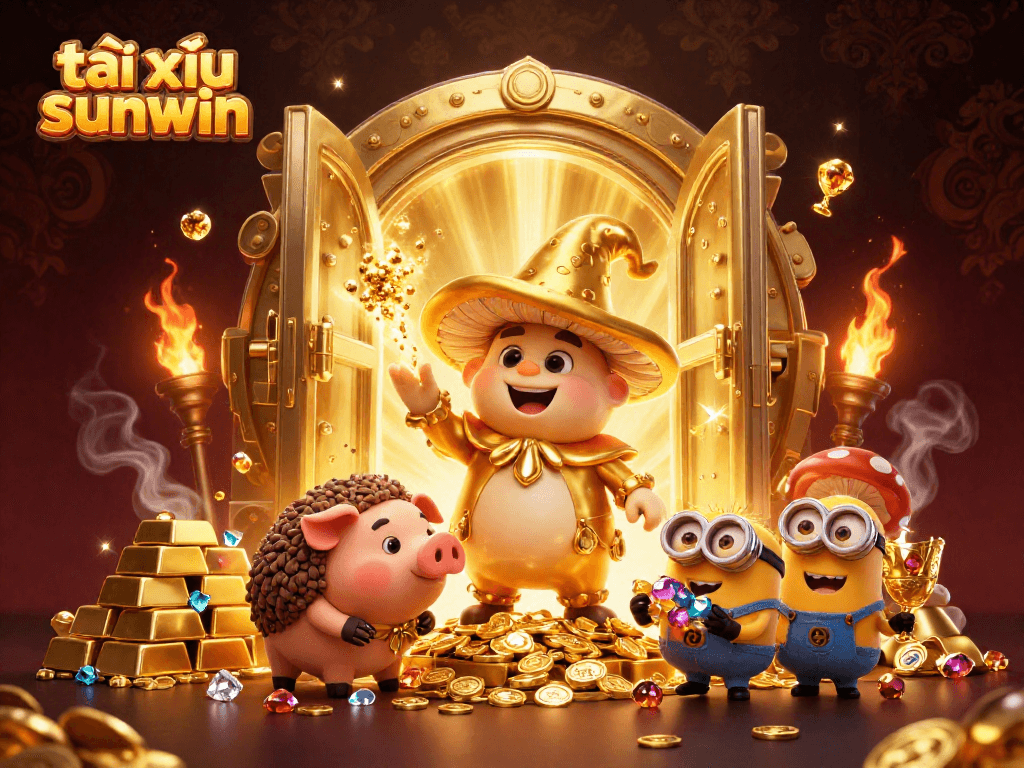 Engage in thrilling gaming with tài xỉu sunwin, illuminated by treasures and magical characters!