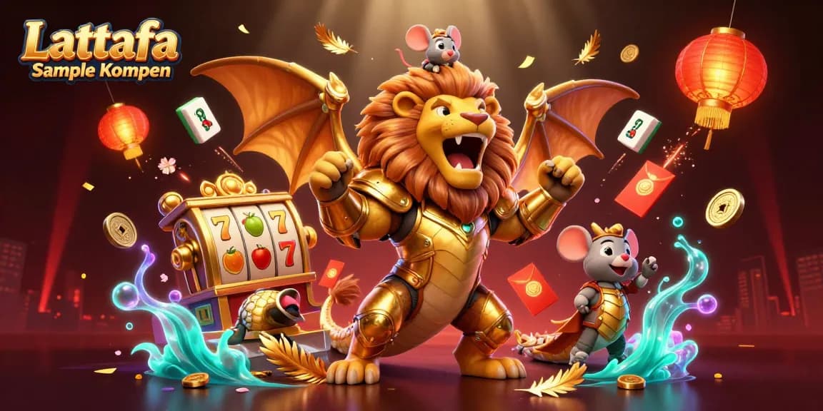 Activate your luck with Lattafa Sample Kopen in this vibrant 3D casino scene full of excitement.