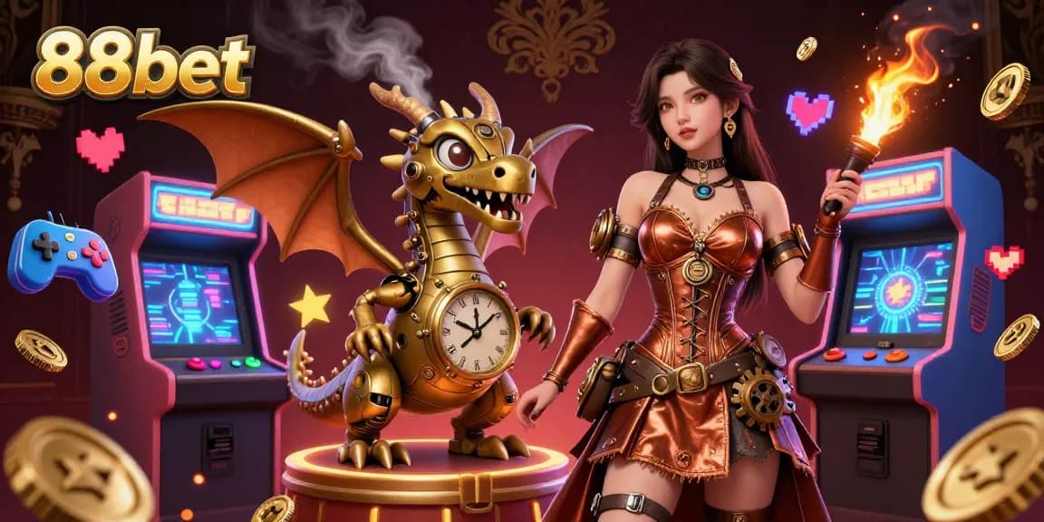 Engage with thrilling games at 88bet, enhanced by vibrant arcade elements and captivating characters.
