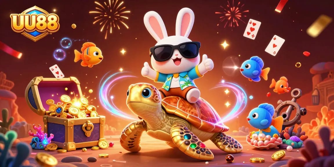 Experience winning thrills at UU88 with vibrant, energetic casino-themed underwater adventure.