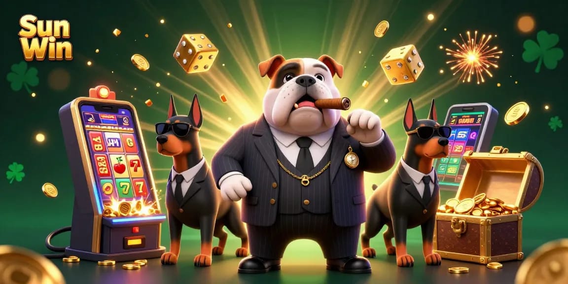 Experience winning with Sun Win at a lively casino scene featuring dynamic games and vibrant elements.