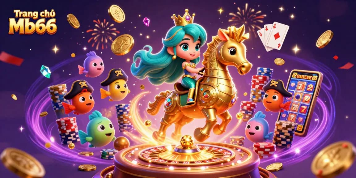 Engage with the thrilling world of Trang chủ Mb66 through our vibrant casino-themed illustration.