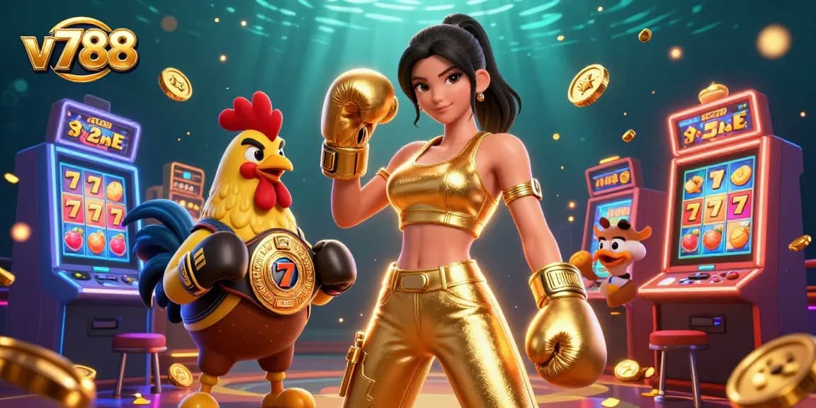 Experience thrilling gameplay with v788's energetic atmosphere and dynamic casino elements.
