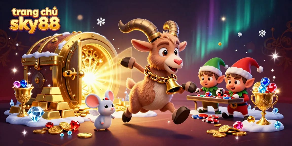 Experience the excitement at trang chủ sky88, where festive chaos unfolds in a lively casino scene.