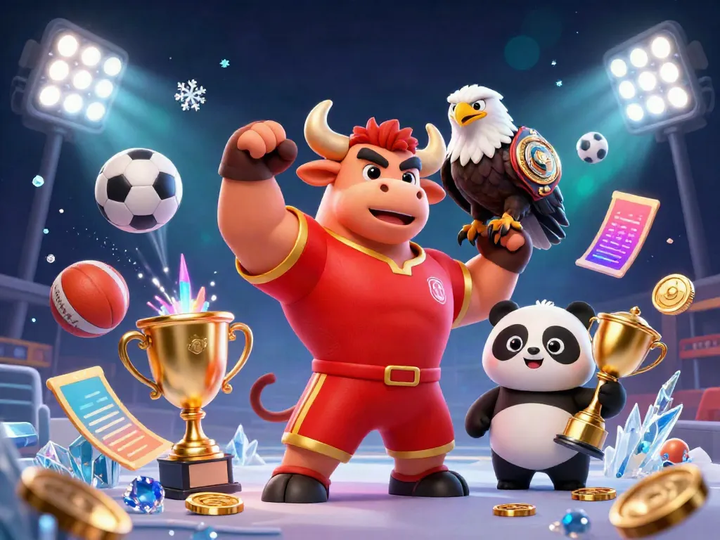 Visualize the excitement of sports betting strategy with elite mascots in action at ty le nha cai.