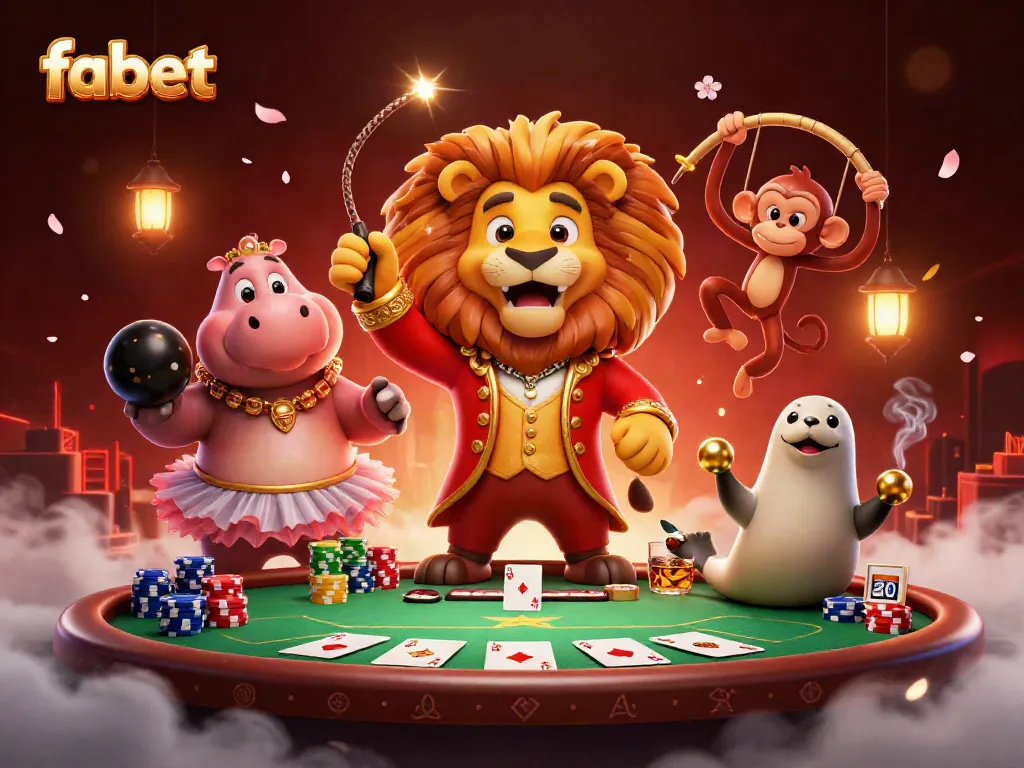 Experience the thrill of fabet with vibrant casino characters and rich gaming elements.