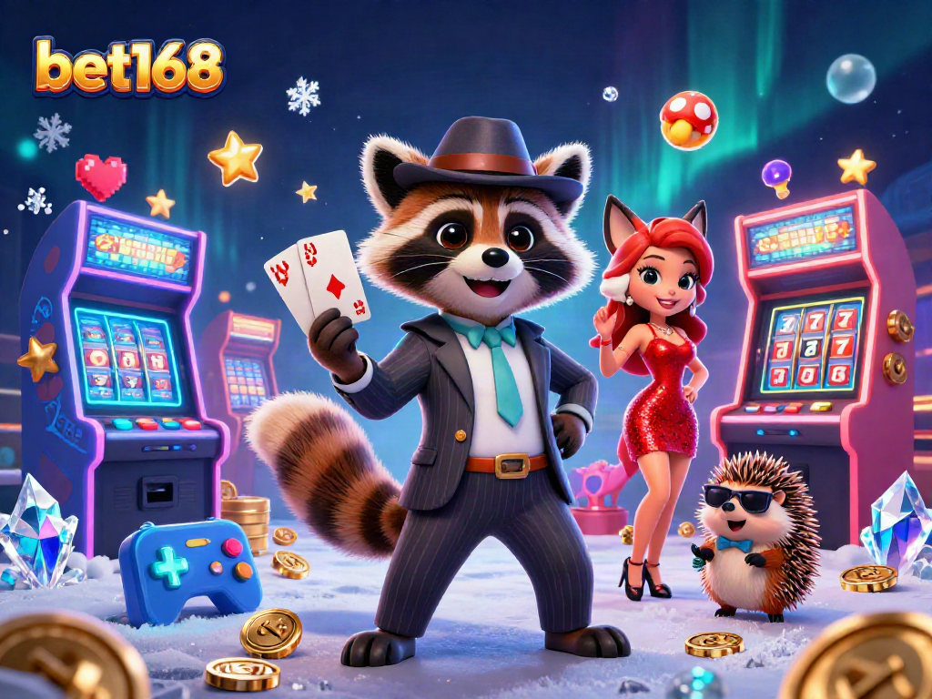 Engage in thrilling gameplay with bet168 Casino's vibrant slot scene featuring colorful characters.