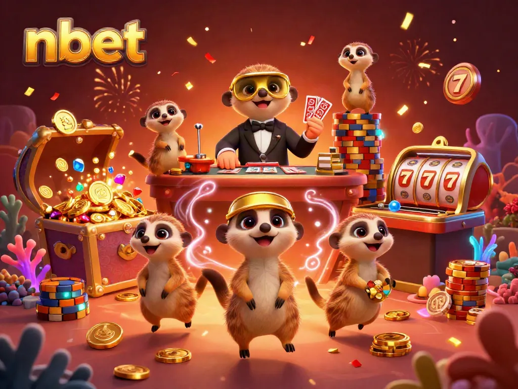 Experience vibrant casino action at nbet with meerkats managing games and jackpot chaos.