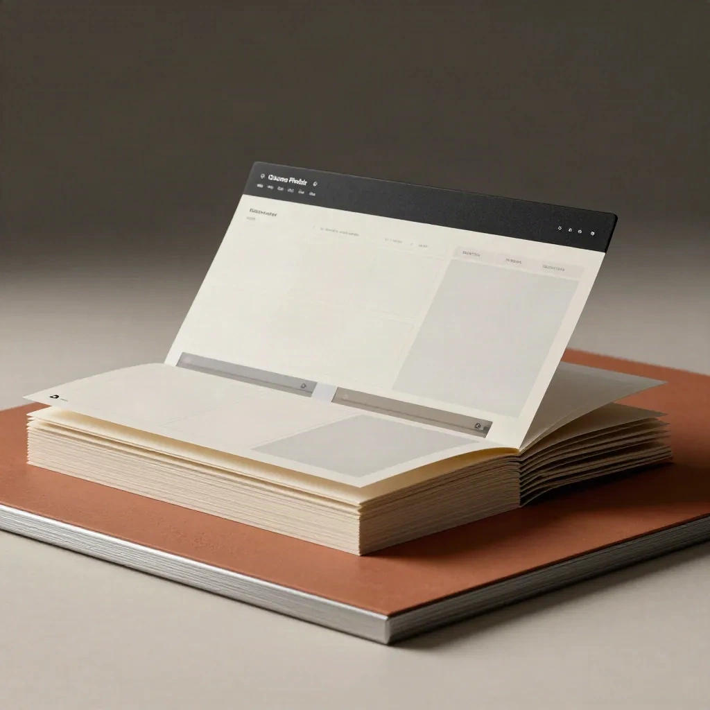 Fysieke webdesign-wireframes met frosted tiles op terracotta ondergrond.