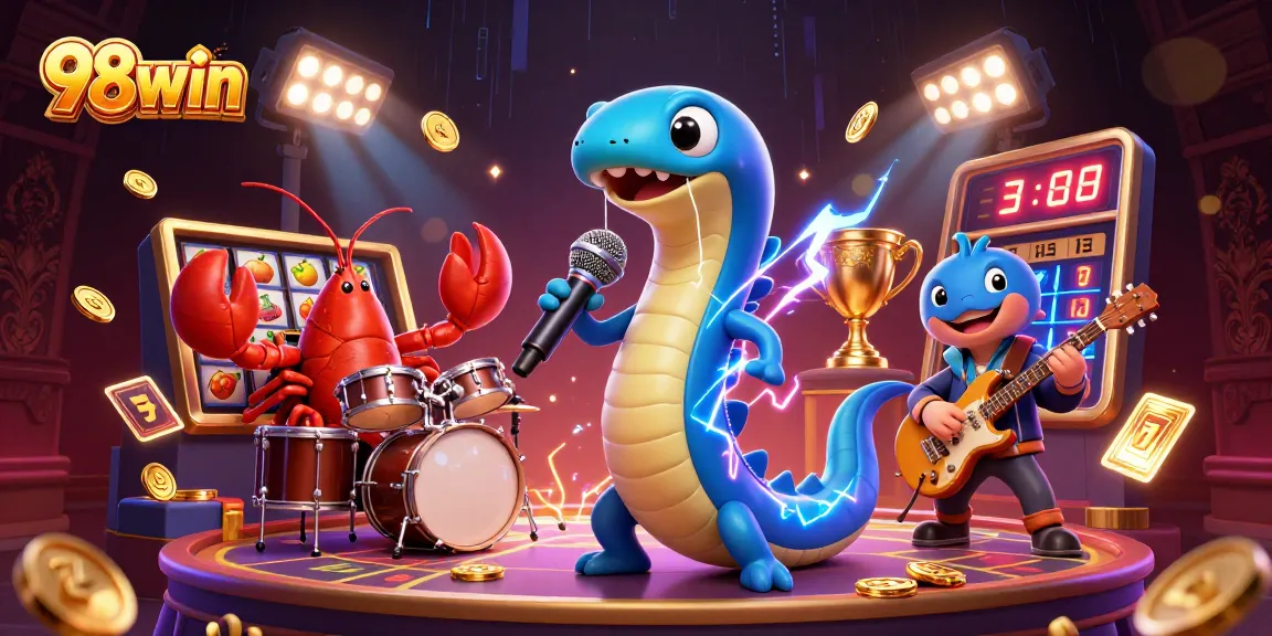 Experience thrilling wins with 98win’s dynamic underwater casino adventure featuring vivid characters.