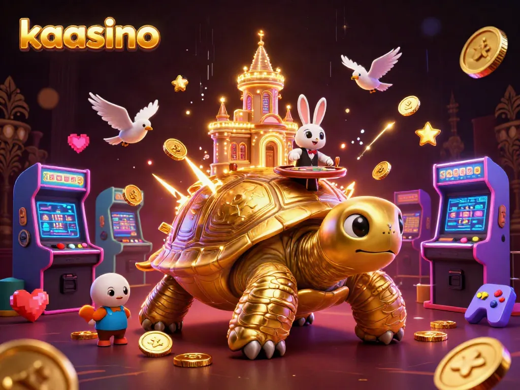 Experience exciting gameplay at kaasino with dealers and golden coins in a vibrant casino scene.